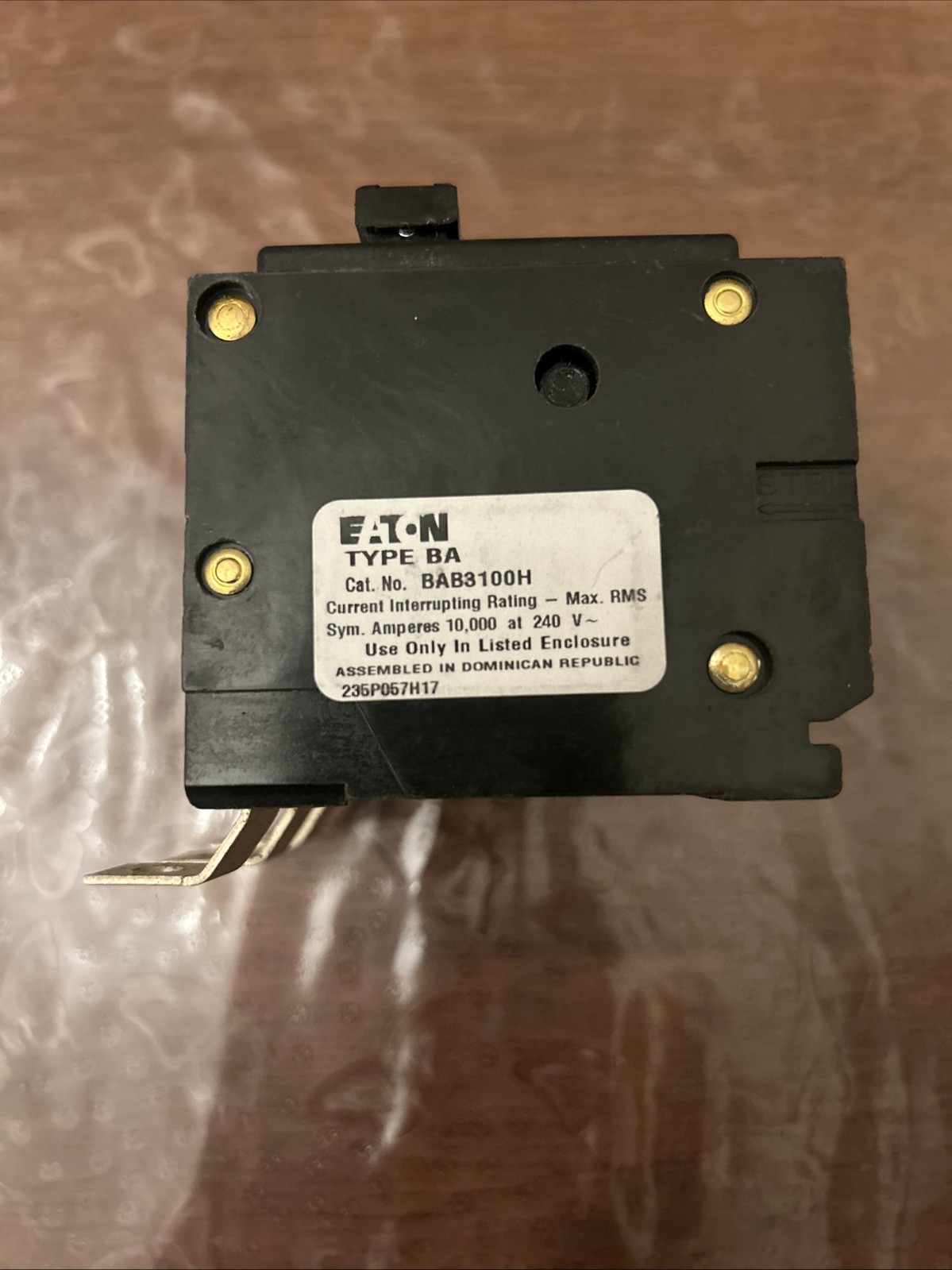 Eaton 100 Amps 3 Phase Breaker 240V Bolt On Circuit Breaker