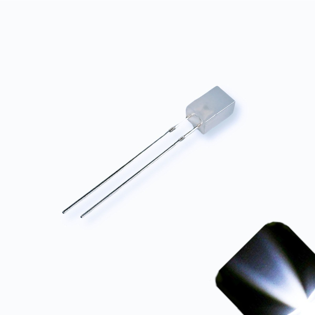20 x 12v 3mm Cube Frosted Lens LED – Cool White LED – Ultra Bright (5v-15v)