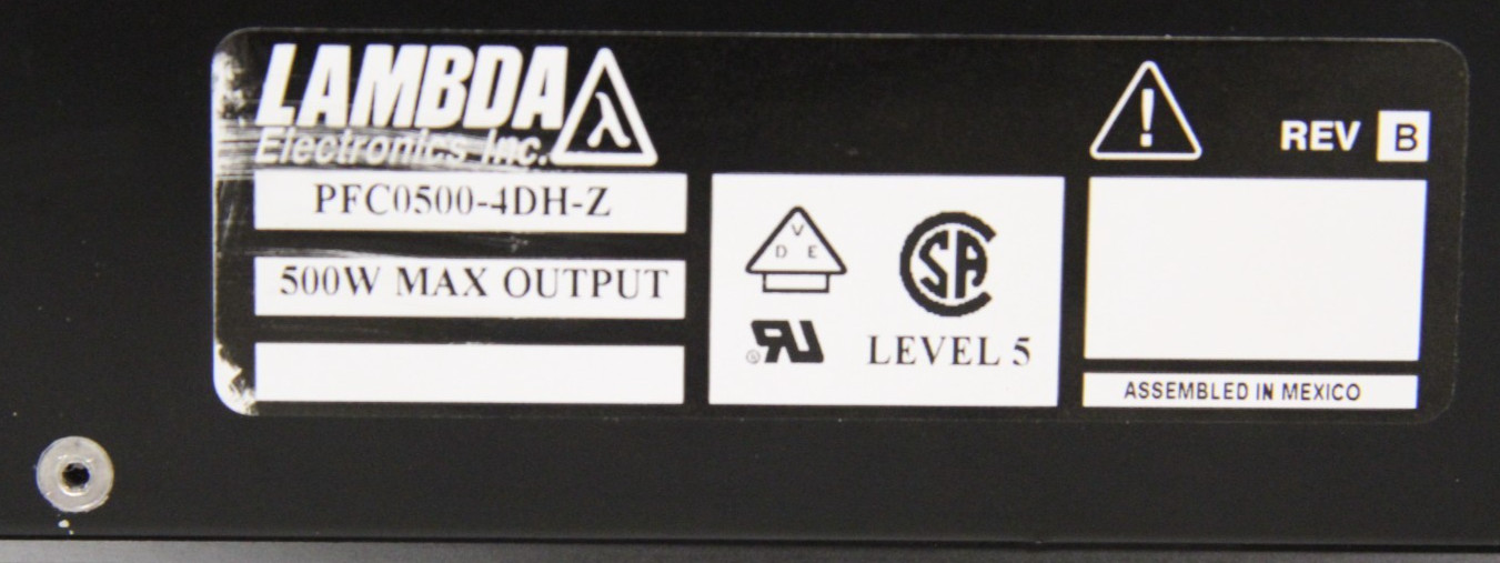 Lambda PFC0500-4DH-Z Switching Power Supply 115/230V