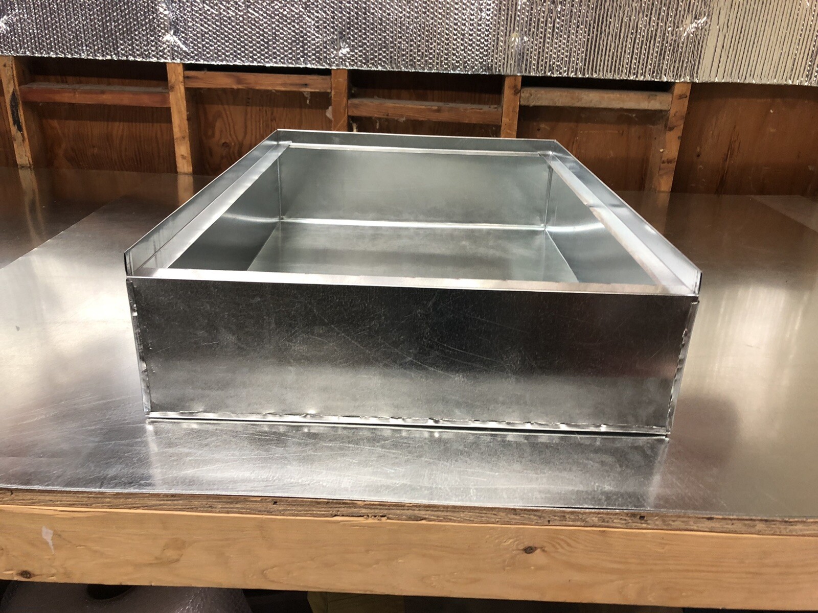 21 1/4 x 29 x 10 tall furnace stand return air box duct hvac