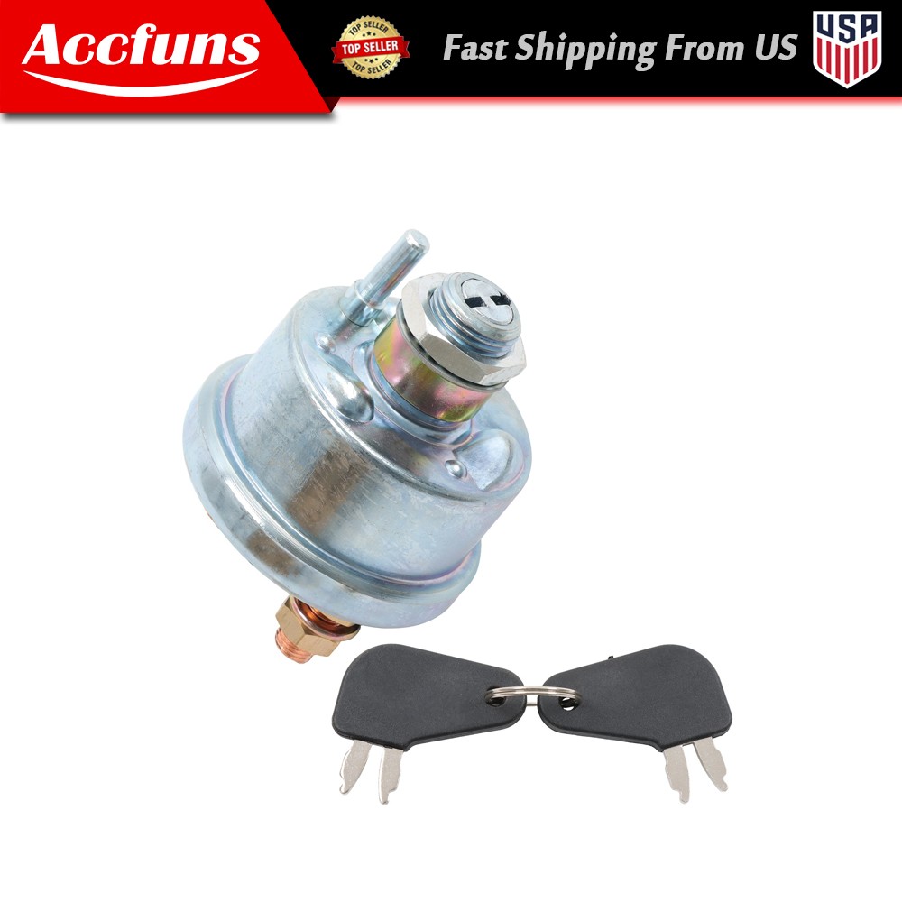 For Caterpillar Cat Master Disconnect 7N0718 7N-0718 Ignition Switch W/2 keys