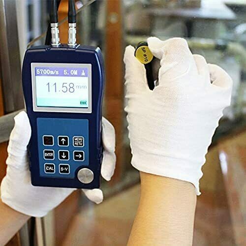 Digital Ultrasonic Thickness Tester Gauge Steel Copper Metal Plastic 0.9-300mm