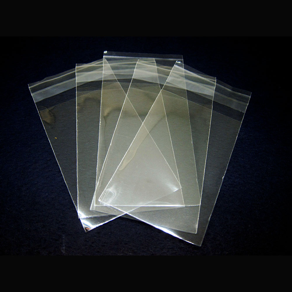 100 3×4 Clear Resealable Poly Cellophane Cello Bags