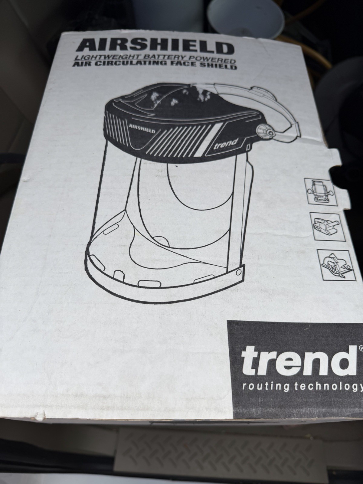 Trend Airshield Pro Lightweight Battery Powered Air Circulating Full Face Shield