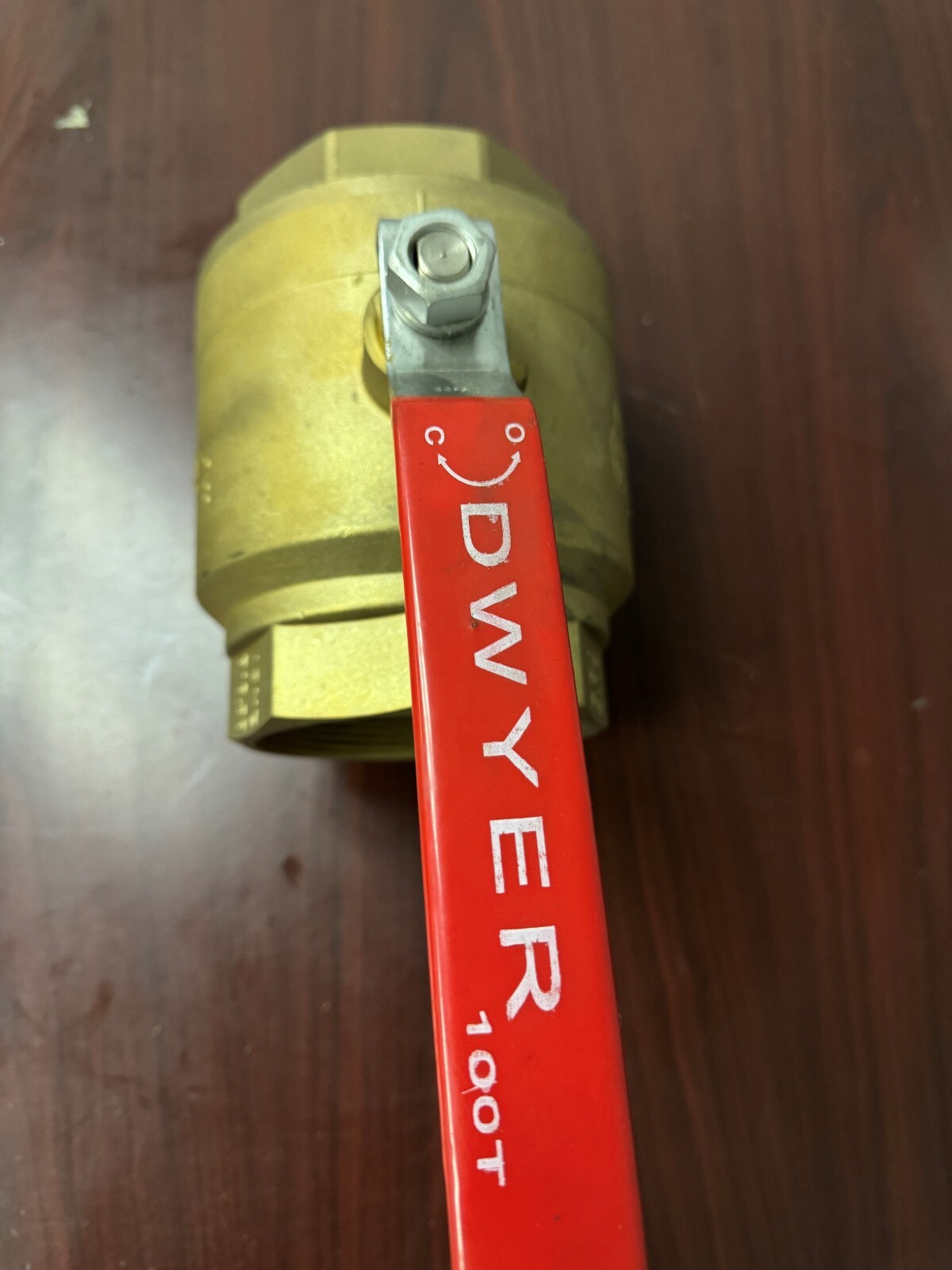 4″ Brass Ball Valve – Full Port 600WOG, w/Red Handle