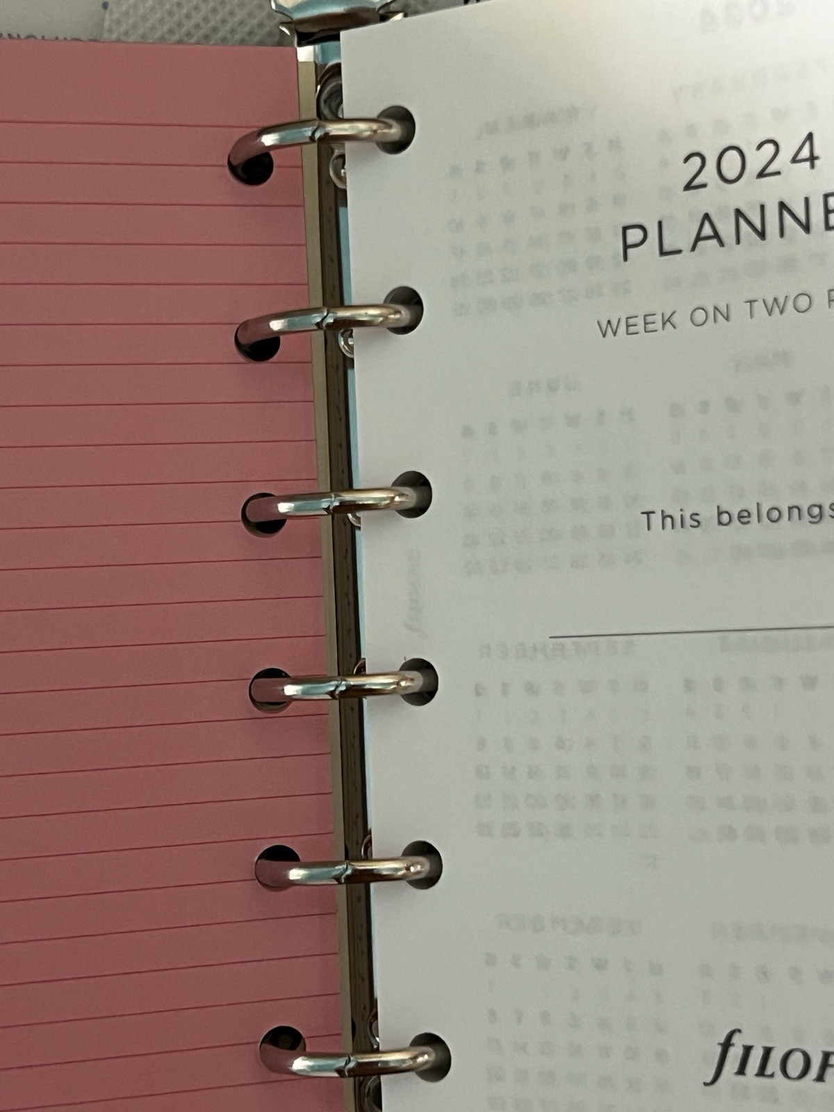 Filofax Expressions Mint Pocket Size Organizer Planner Ring Binder 2024 NWT!