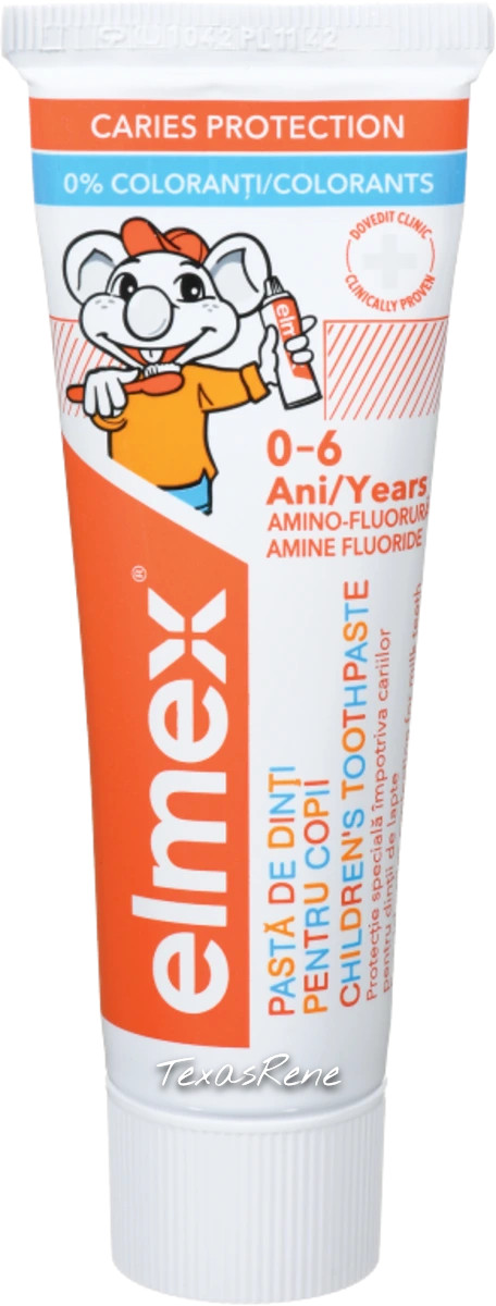 2x Elmex Kids Caries Protection Toothpaste 0-6 Years 50ml (1.69floz)