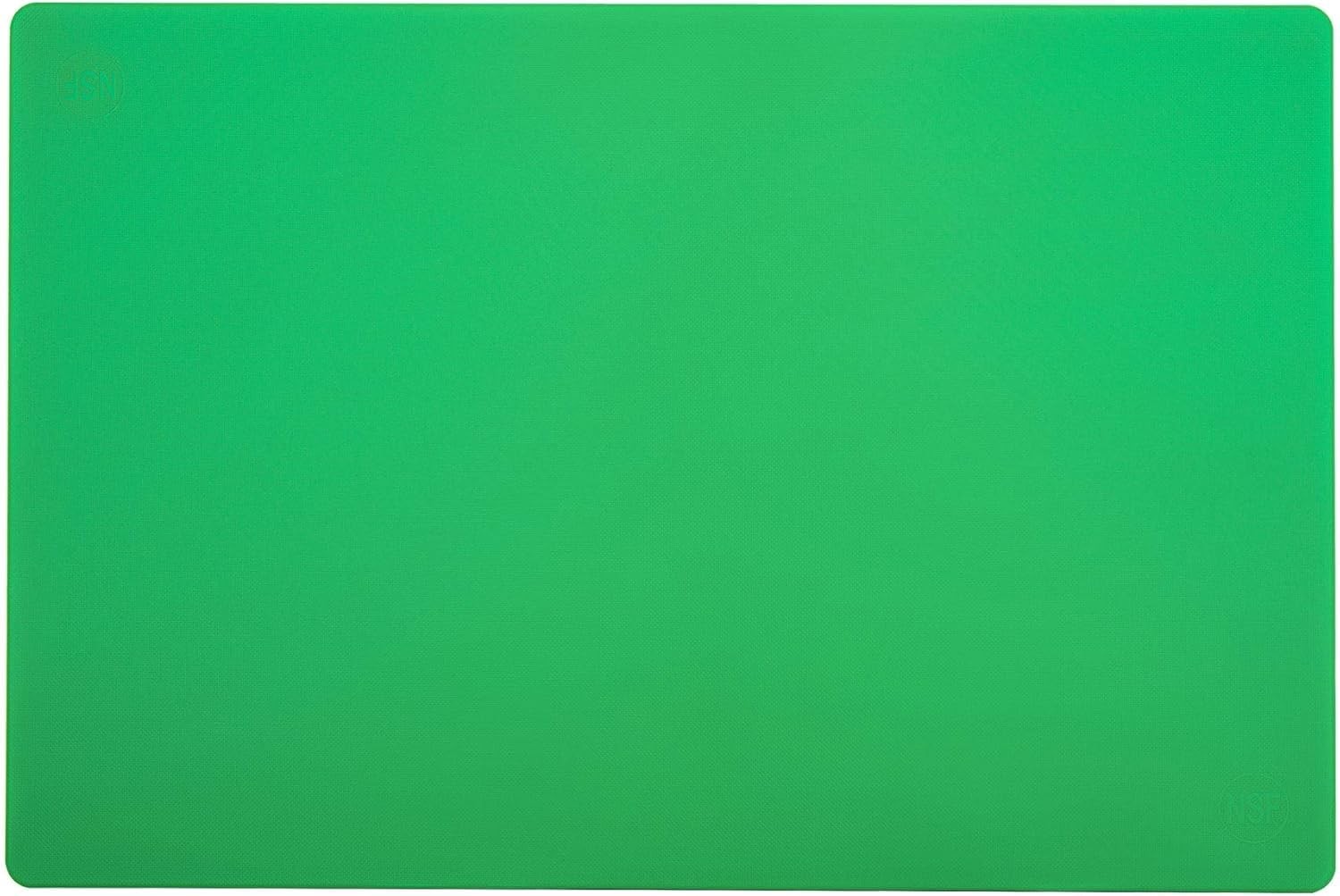 Thirteen Chefs Extra Large 24 x 18 Black Cutting Board – 18″L x 12″W, Green
