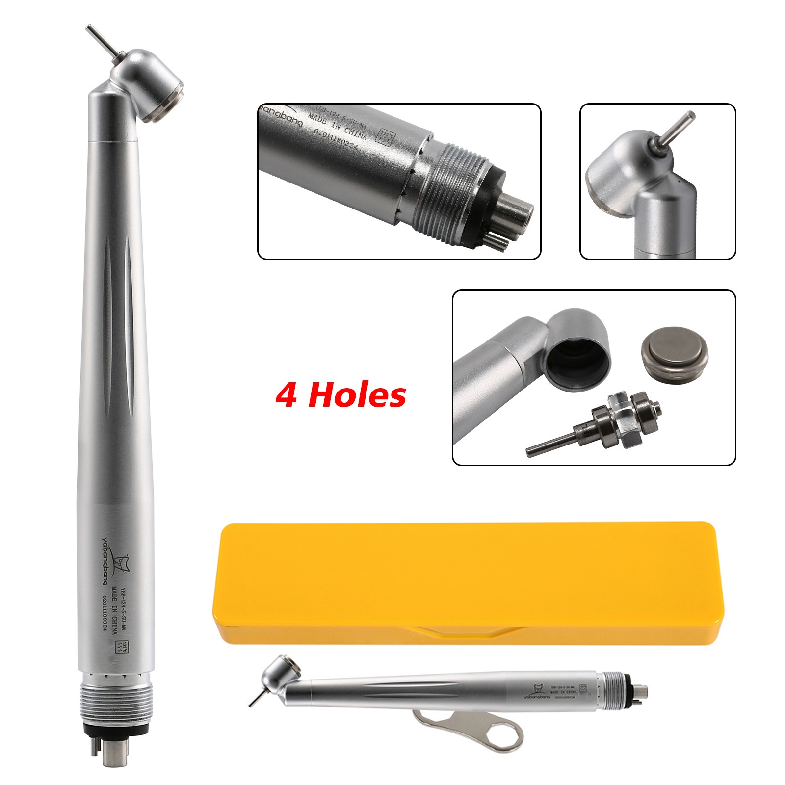 1-10 Dental Surgical Fast Handpiece 4 Hole Midwest 45 Degree Angle Rear Exhaust