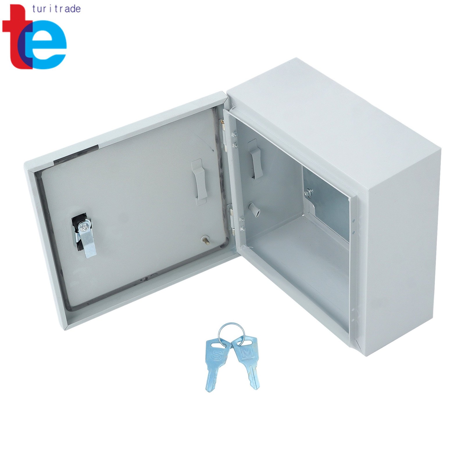Lockable Outdoor Electrical Box 16x12x8″ – NEMA 4X Steel Enclosure IP66 Rated