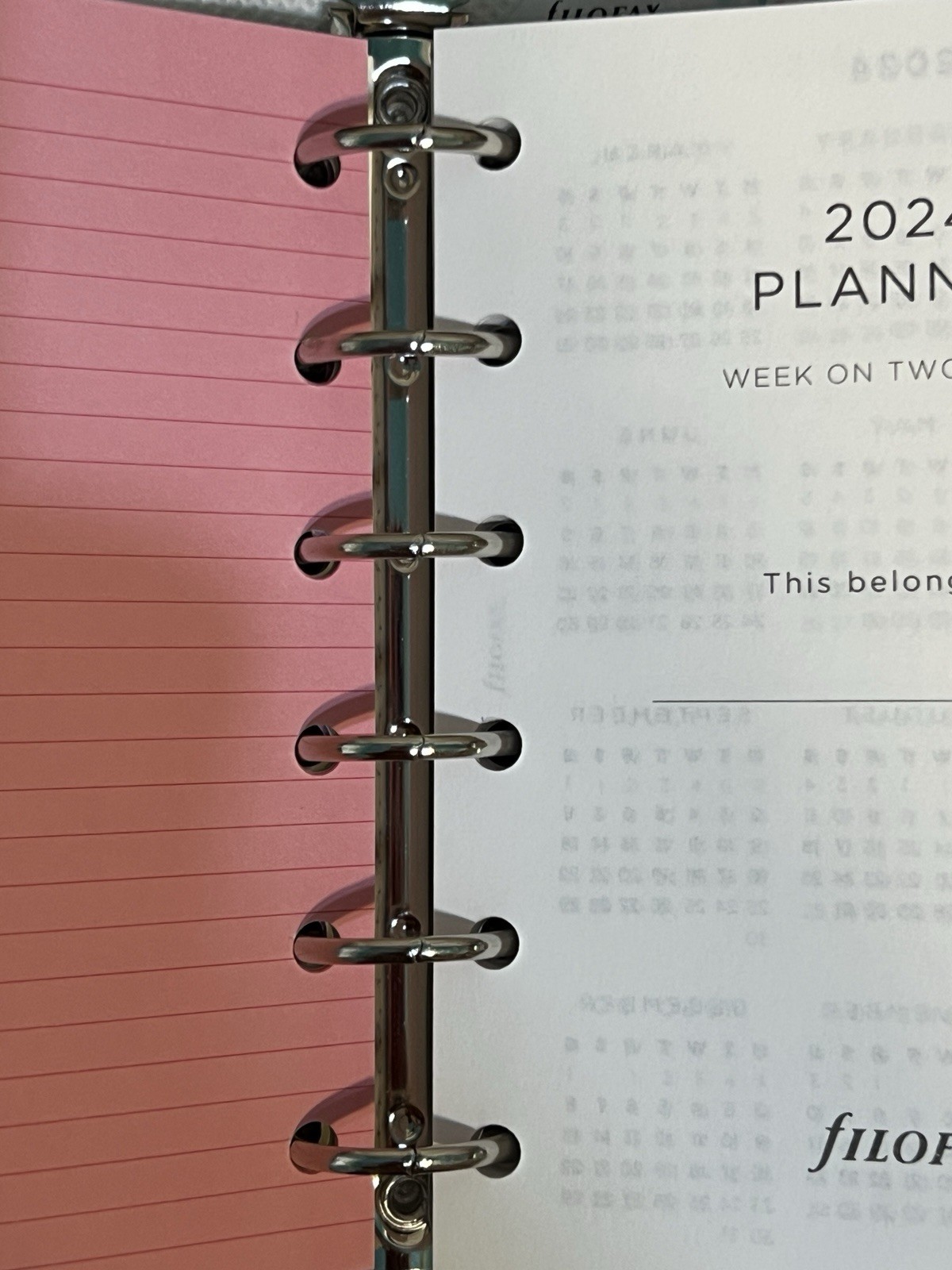 Filofax Expressions Mint Pocket Size Organizer Planner Ring Binder 2024 NWT!