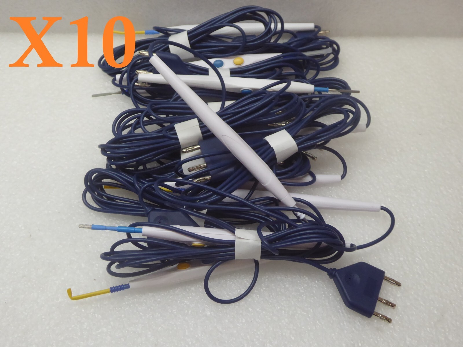 (10) Electrosurgical Pencil Disposable Cautery Pen Surgical Electrodes