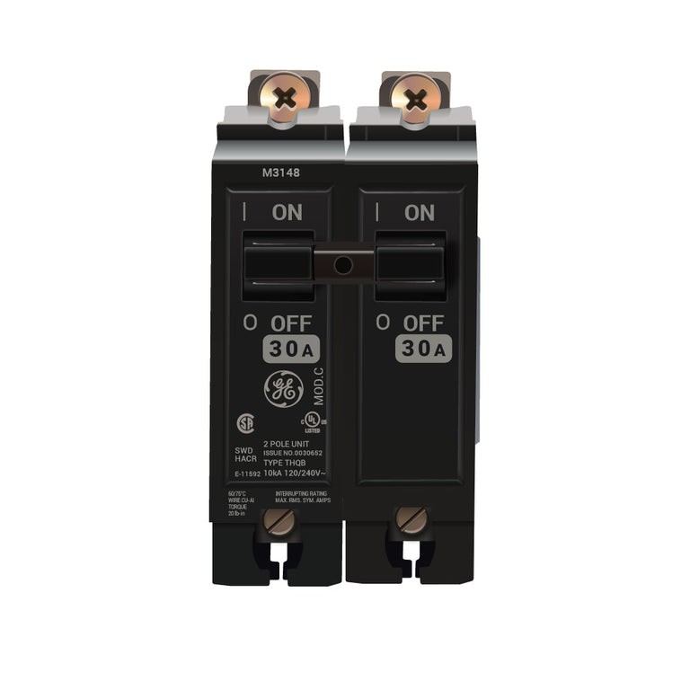 GE THQB2130 30 Amp 2 Pole 120/240V Mini Circuit Breaker