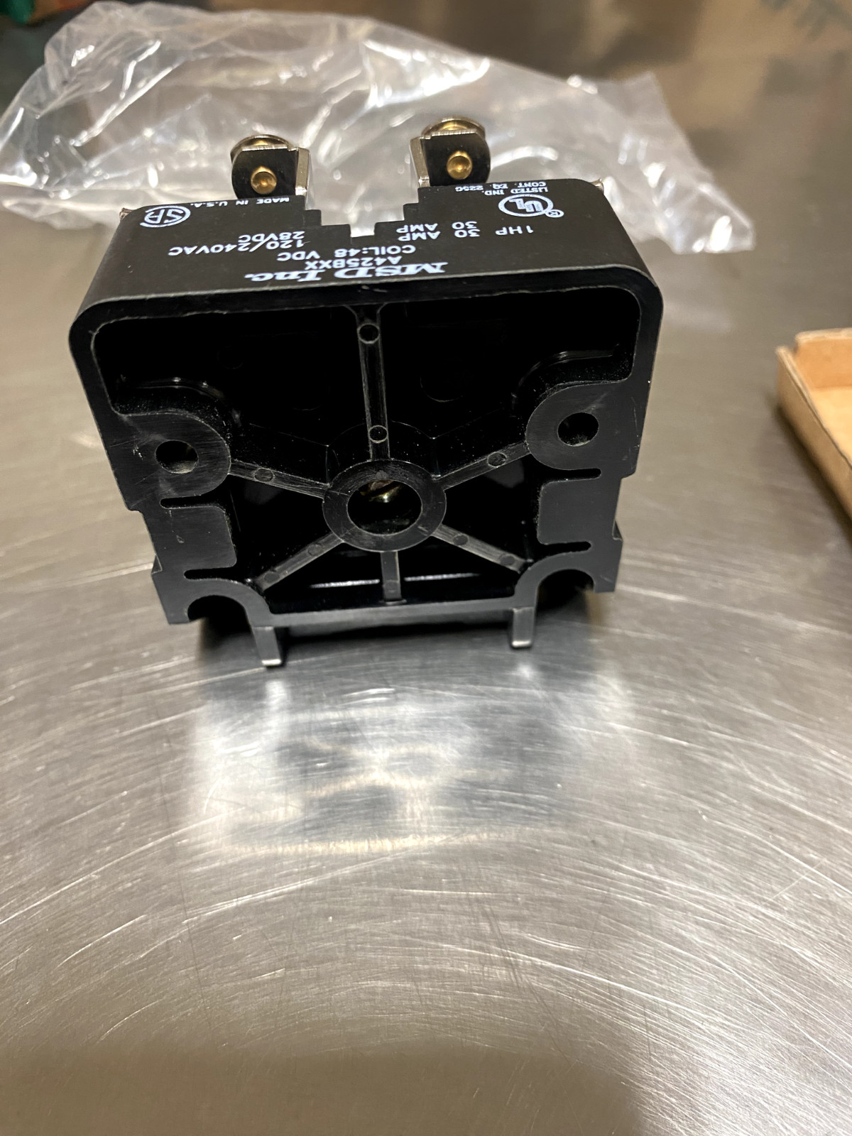MSD Inc A425BXX Relay With Coil 1HP 30 AMP 120/240VAC / 30AMP @28 Coil=48VDC NEW