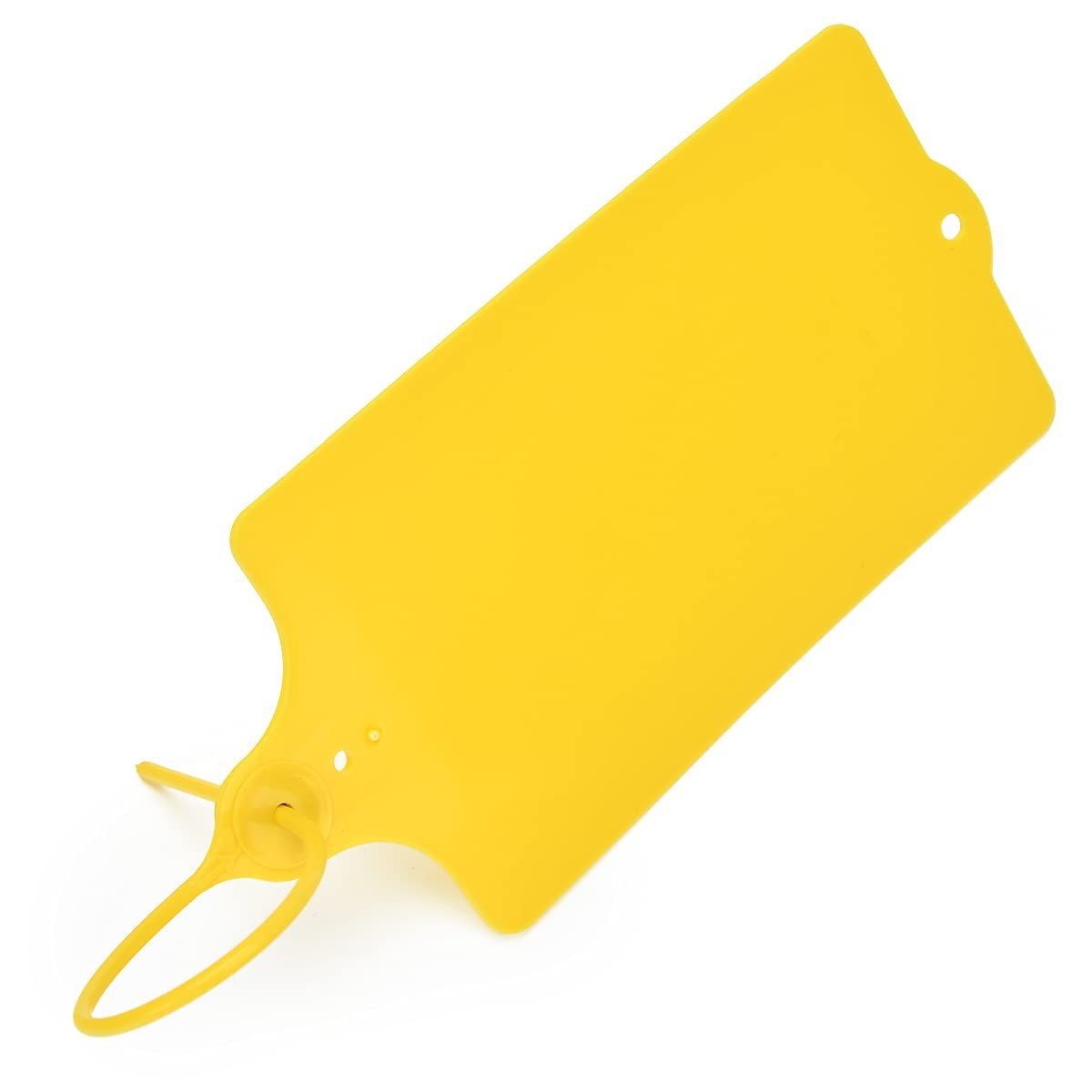 100 Plastic Shipping Tags Waterproof, Writable, Hanging Tags with One Yellow…