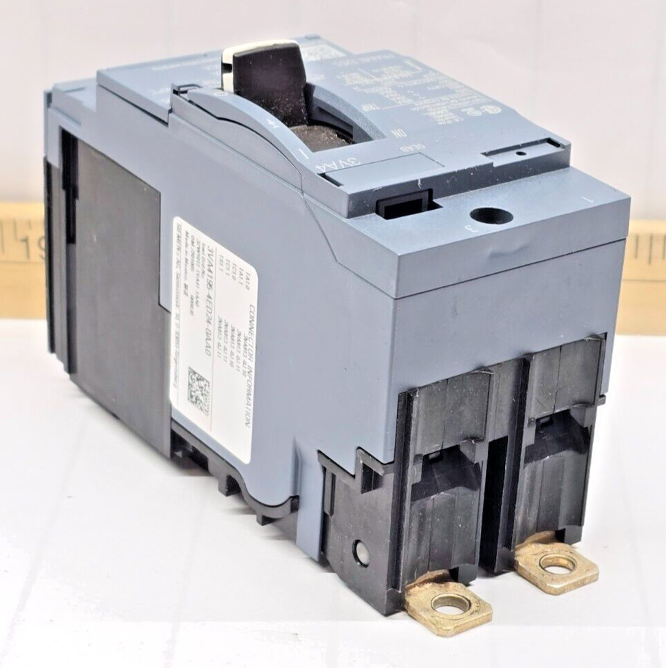 New Siemens 15 Amp Bolt-On Circuit Breaker 480 VAC 2 Pole 3VA4195-4ED24-0AA0