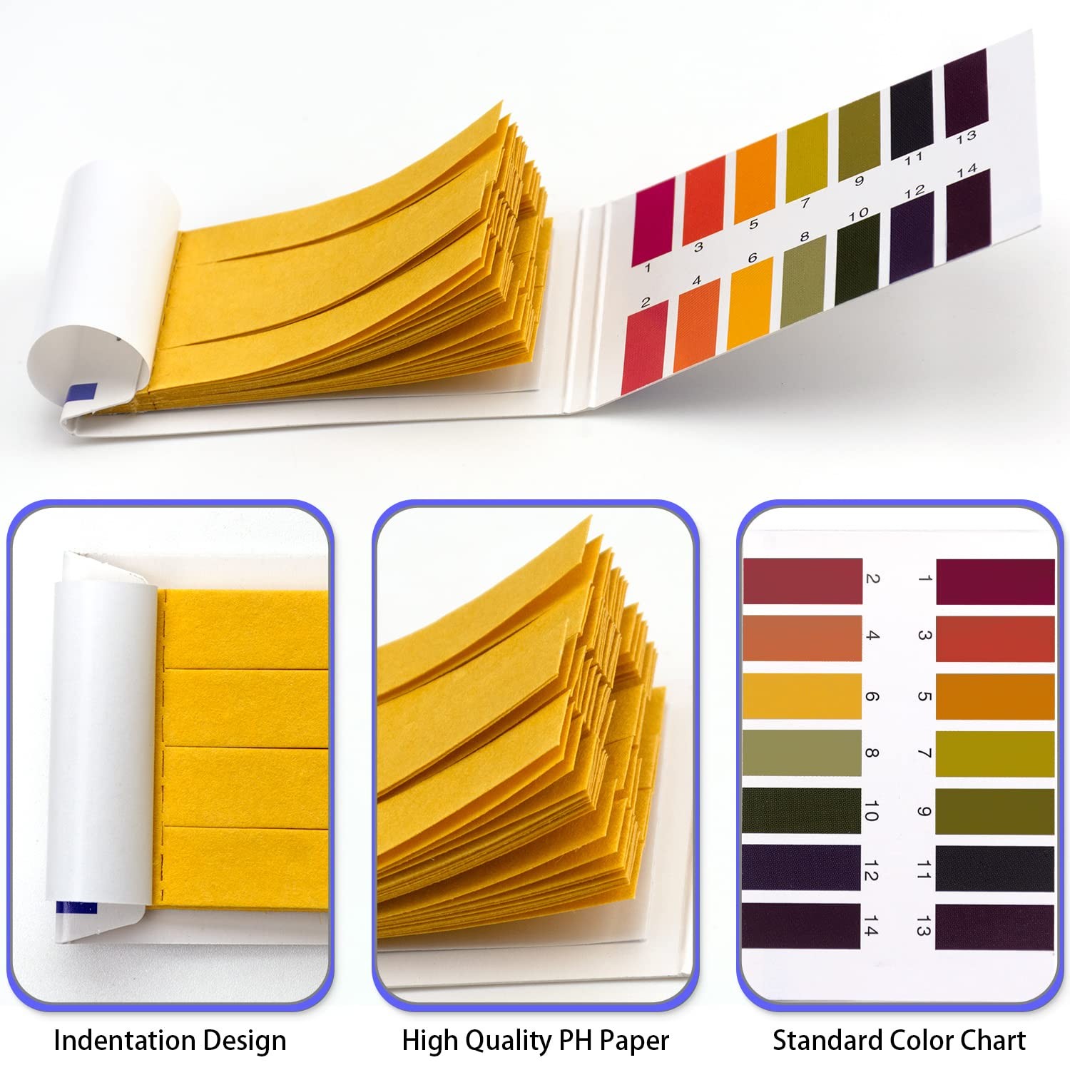 800Pcs pH Indicator Test Strips 1-14 Laboratory Paper Litmus Tester Urine Saliva