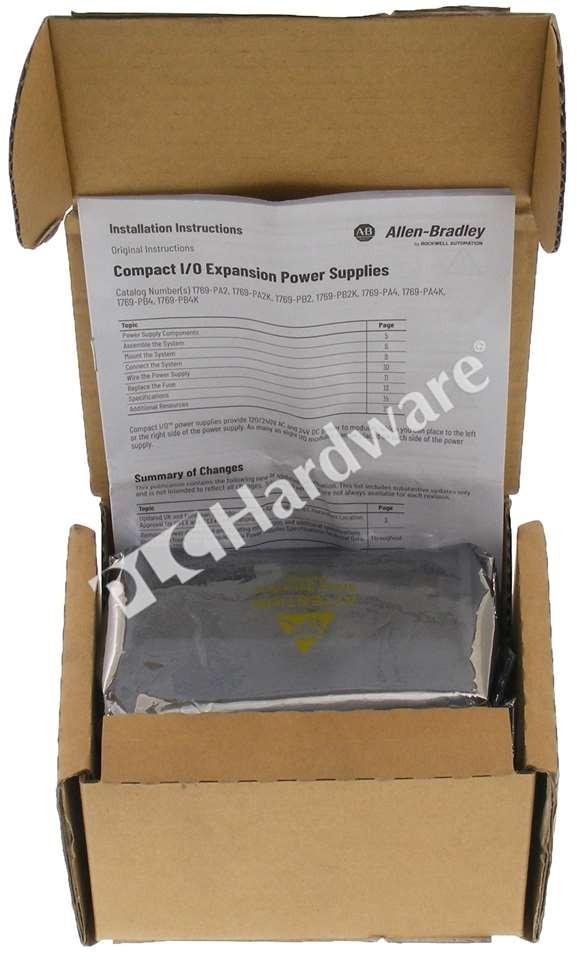 Open Pre-owned Allen Bradley 1769-PB2 /A CompactLogix 2A@5VDC 24VDC Power Supply