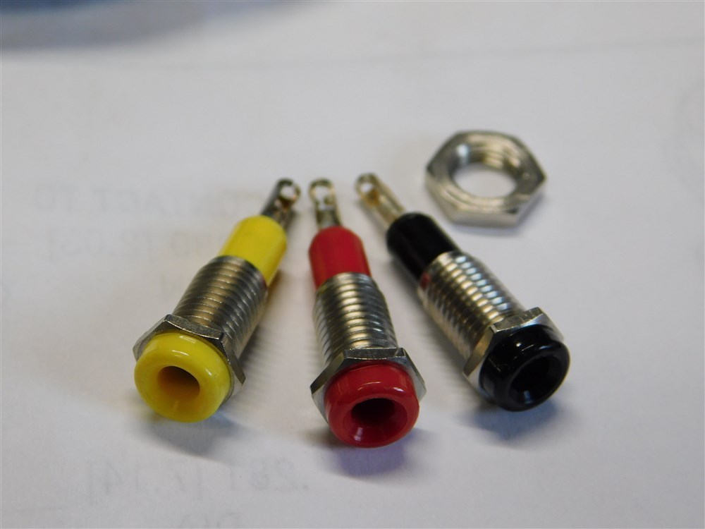 10 Johnson 105-0252-001 .080″ Red or Yellow Tip Jacks Choice of Color No Black