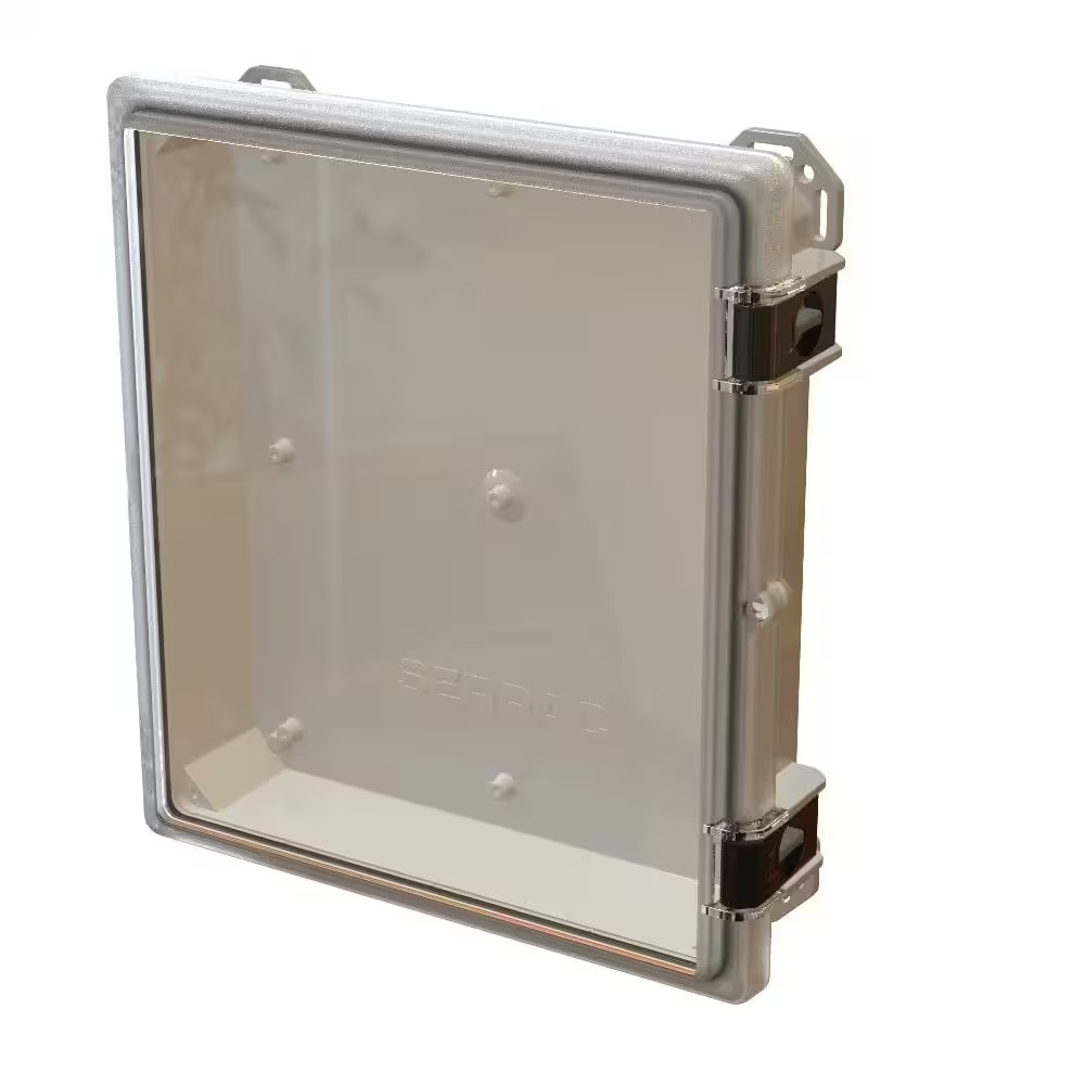 Nema 4X I602 Hinged Latch Top 17.8 In. L X 16.3 In. W X 4.2 In. H Polycarbonate