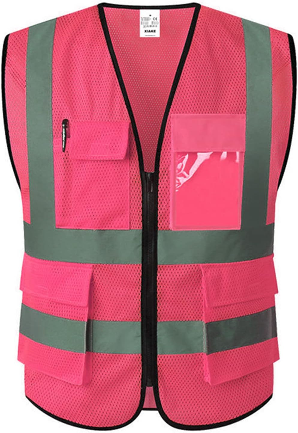 Reflective Safety Vest for Men & Women High Visibility Class 2 Vest with Pockets