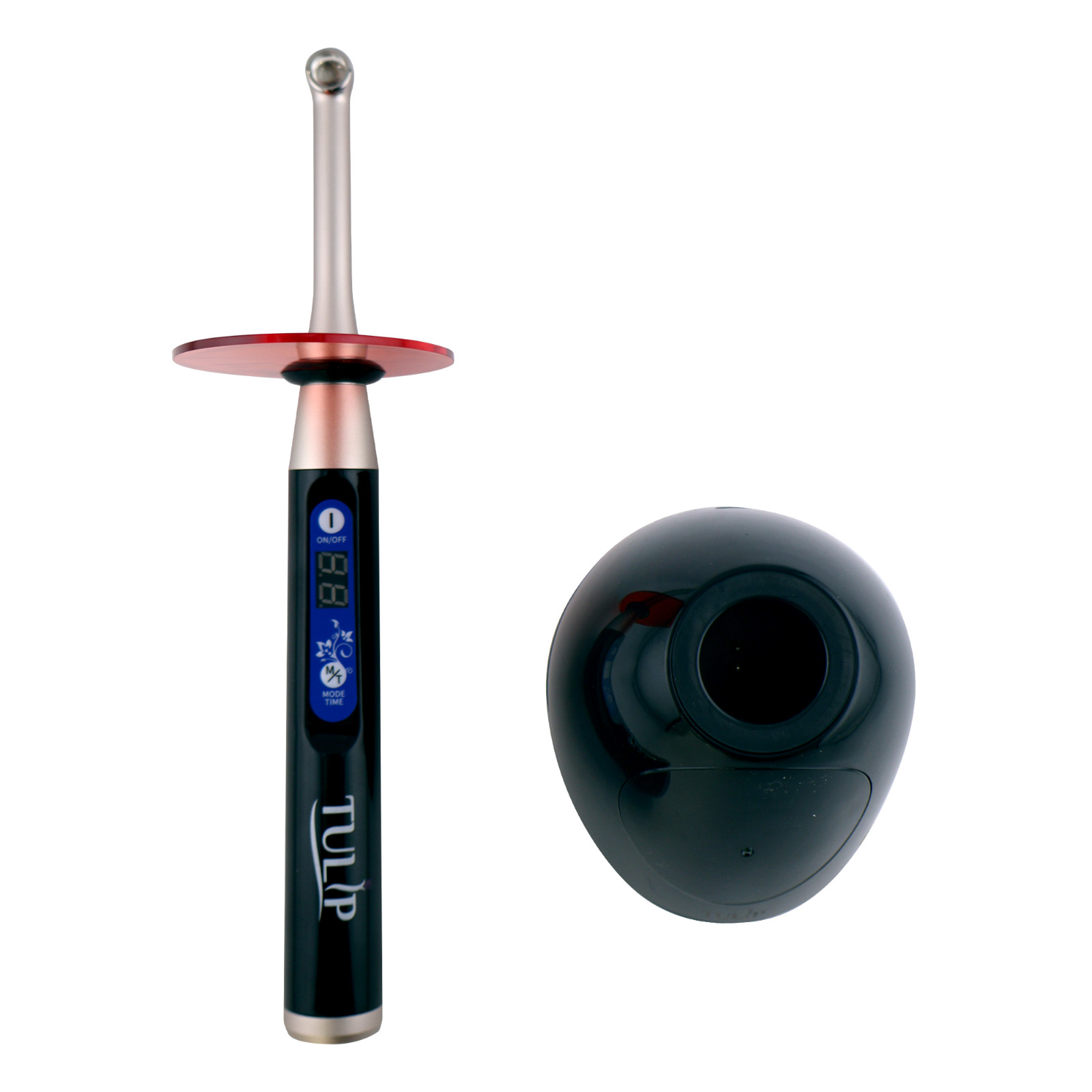 Black LED Dental Curing Light – 1 Second, 1000 – 2400 mW/cm², Stainless Steel