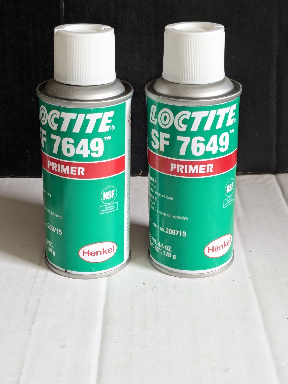 Lot 2 Loctite SF 7649 Spray Primer N, 4.5oz Can Aerosol EXP 3/25. Part 209715