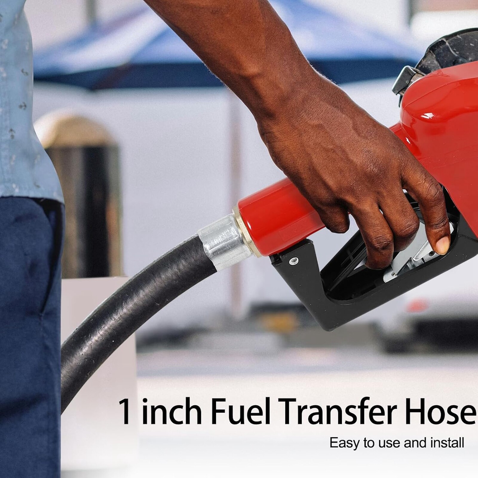 10FT 1″ Fuel Transfer Hose for Dispensing Gasoline Diesel Kerosene Biodiesel