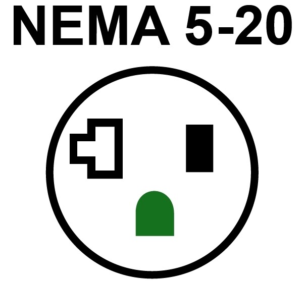 20 Amp 125 Volt NEMA 5-20R Straight Blade Female Connector Assembly Replacement