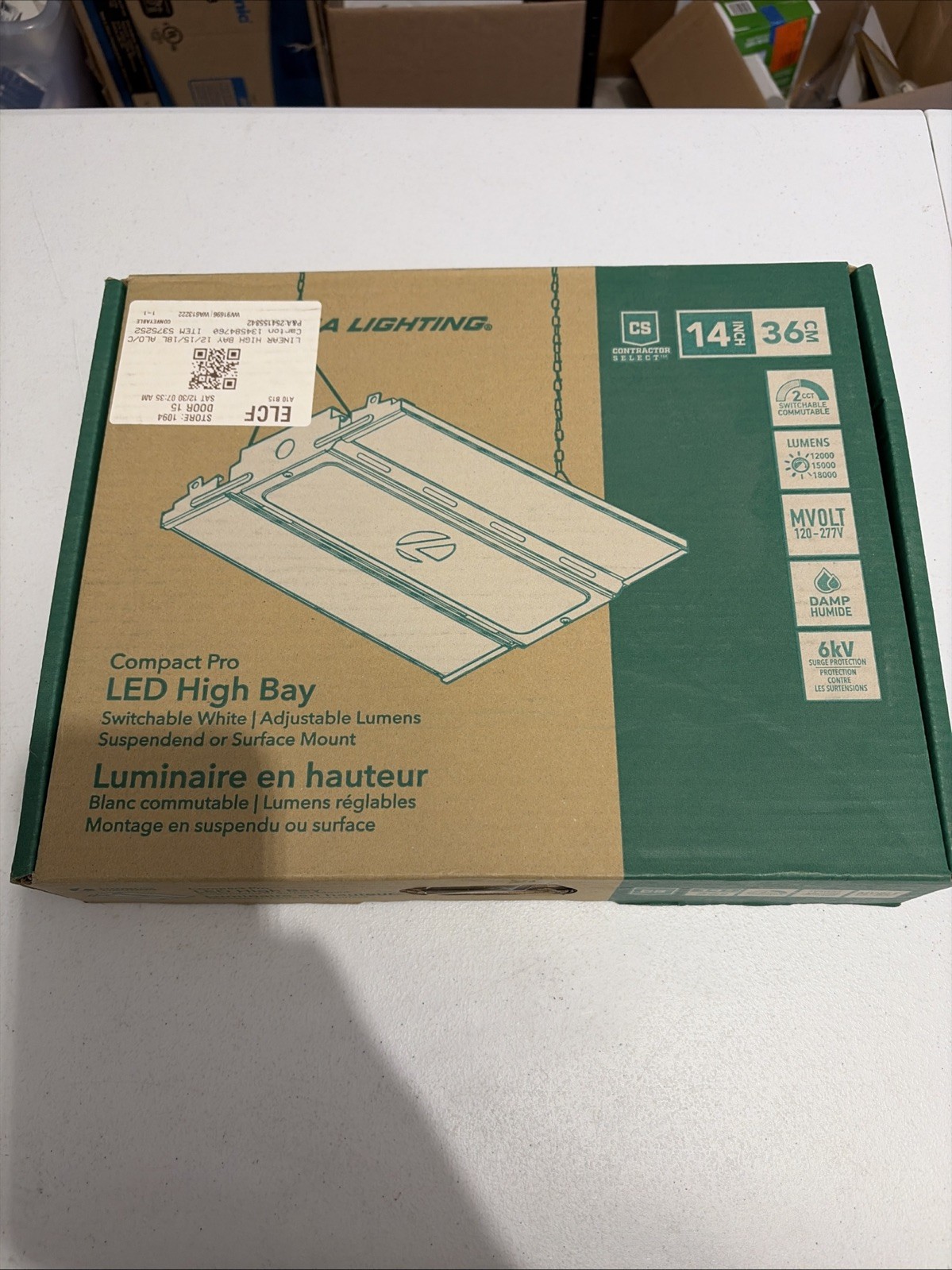 15.27-in x 11.5-in 1-Light 18000-Lumen Adjustable-Lumen 5000 K High Bay White