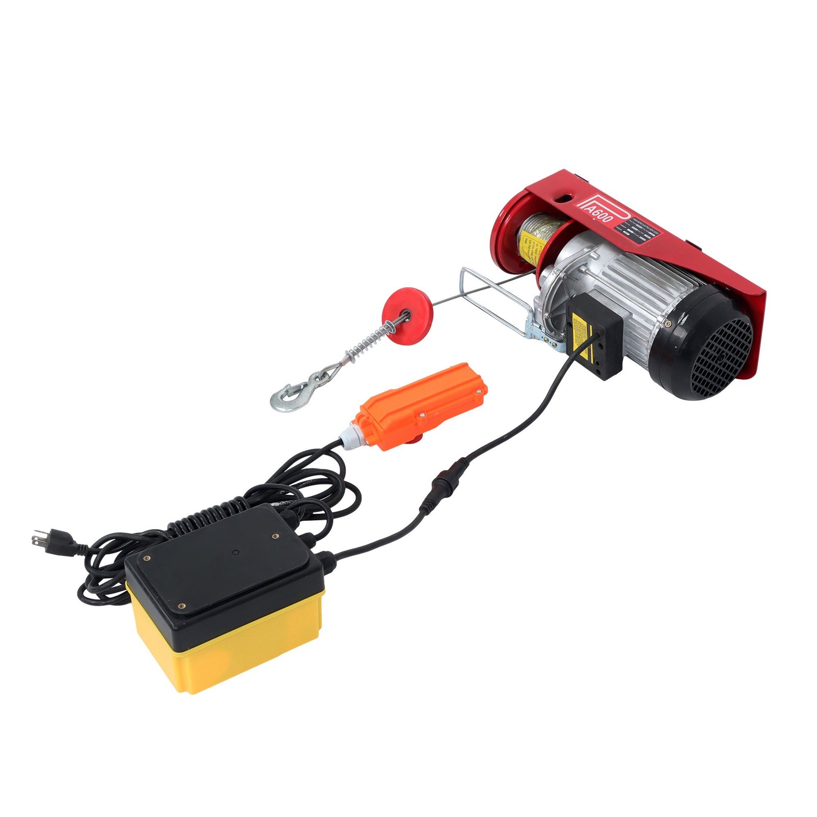 Electric Hoist 1320lbs with Wireless Remote Control,14ft Wired Remote Control