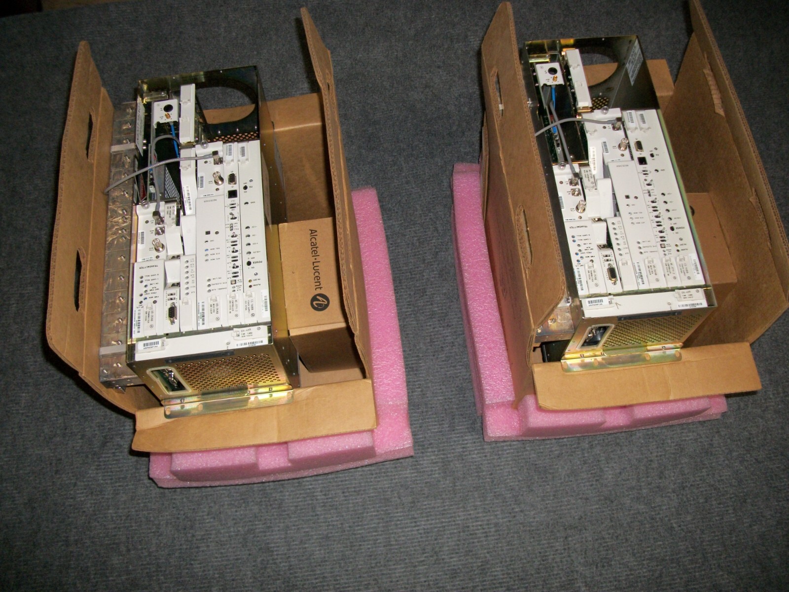 LOT OF 2 NEW ALCATEL LUCENT MDR-8000 MDR -8705EU-50 COAXIAL MICROWAVE RADIO