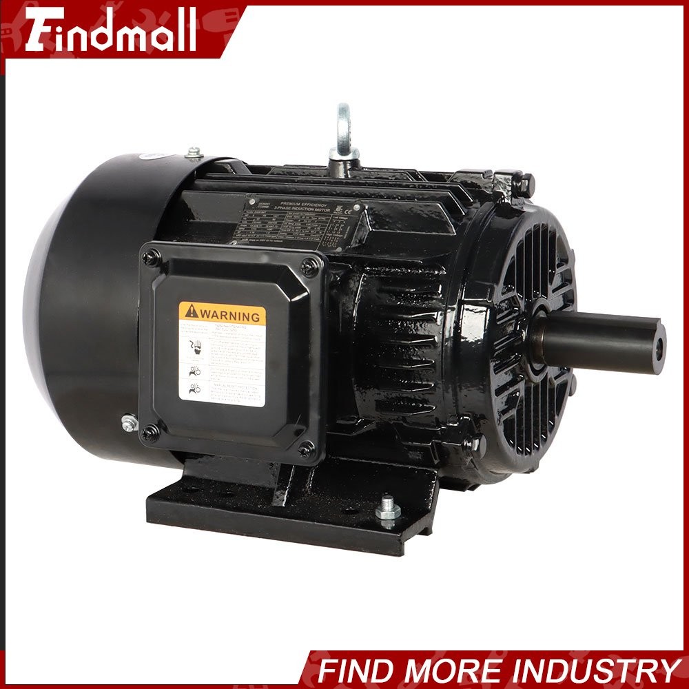 1800 RPM 5HP 3 Phase Electric Motor 184T Frame TEFC 230/460V Severe Duty US