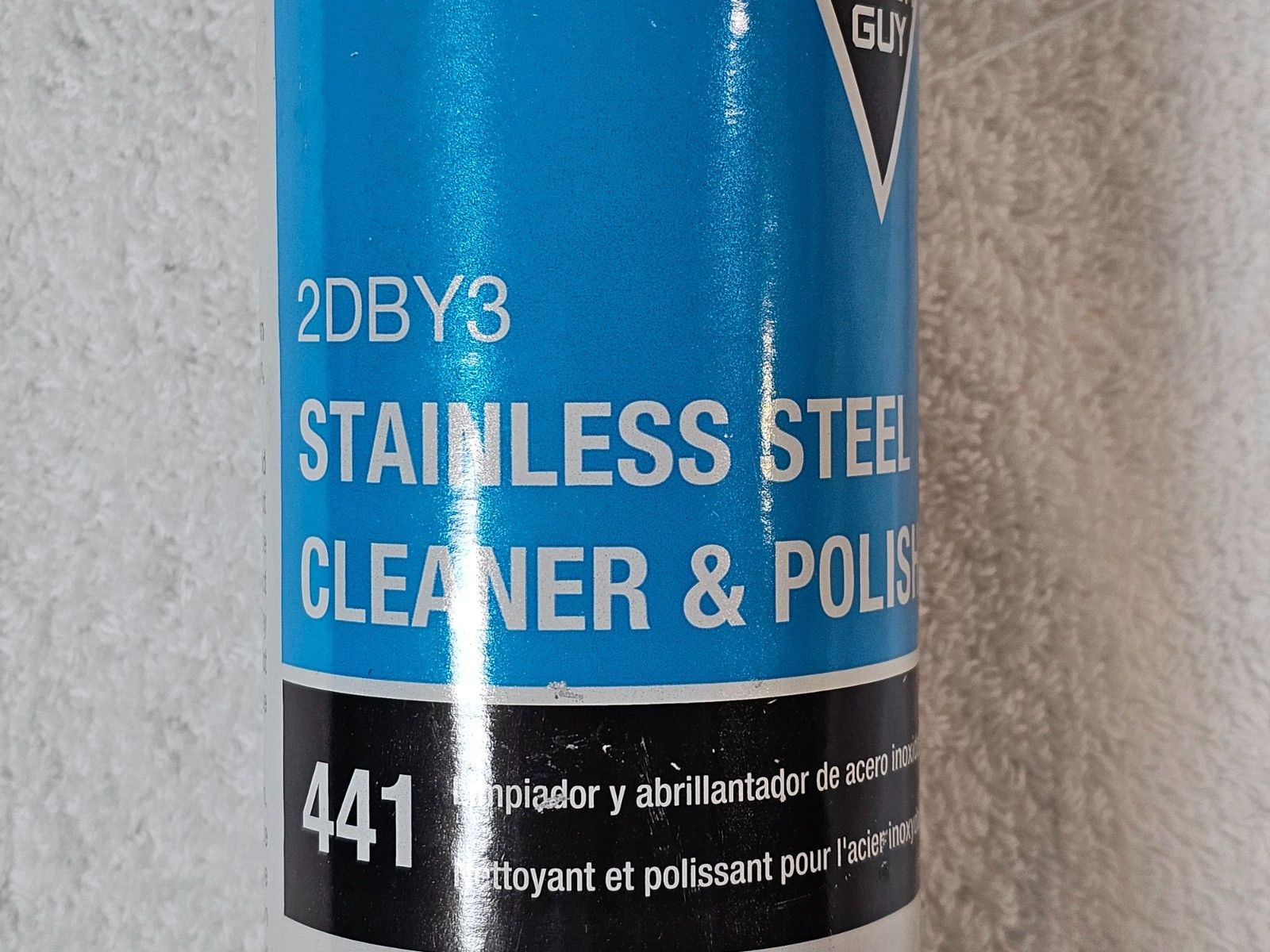 NEW Tough Guy 2DBY3 Stainless Steel Cleaner & Polish 16 oz Aerosol (Made USA)