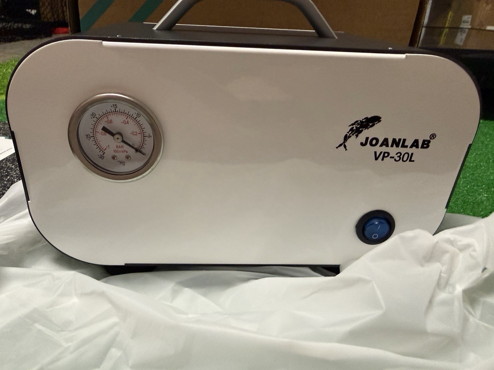 JOANLAB VP-30L Vacuum Pump AC110-220V 50/60Hz w/ Power Cord Manual Box