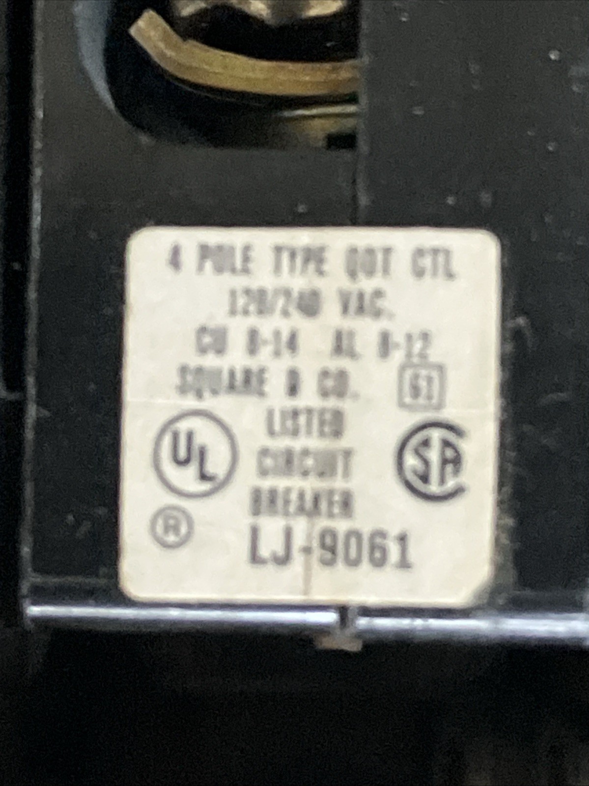 Square D QOT22020 20A 240V (2) 2P Piggyback Quad Tandem Quadplex CTL Hook -New!