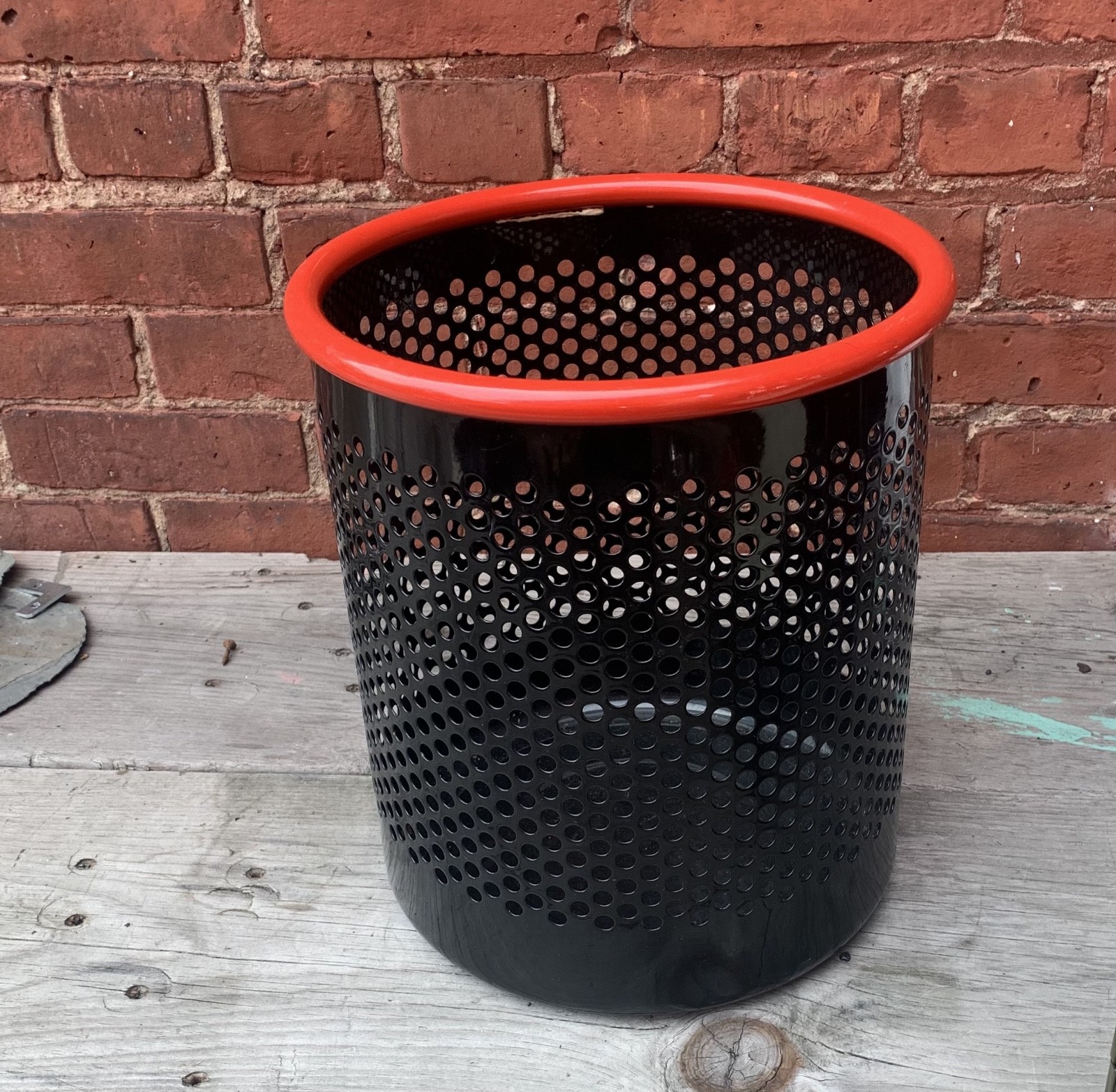 ☑️1980s Rexite CRIBBIO Waste Basket designed by Barbierie / Marianelli Black