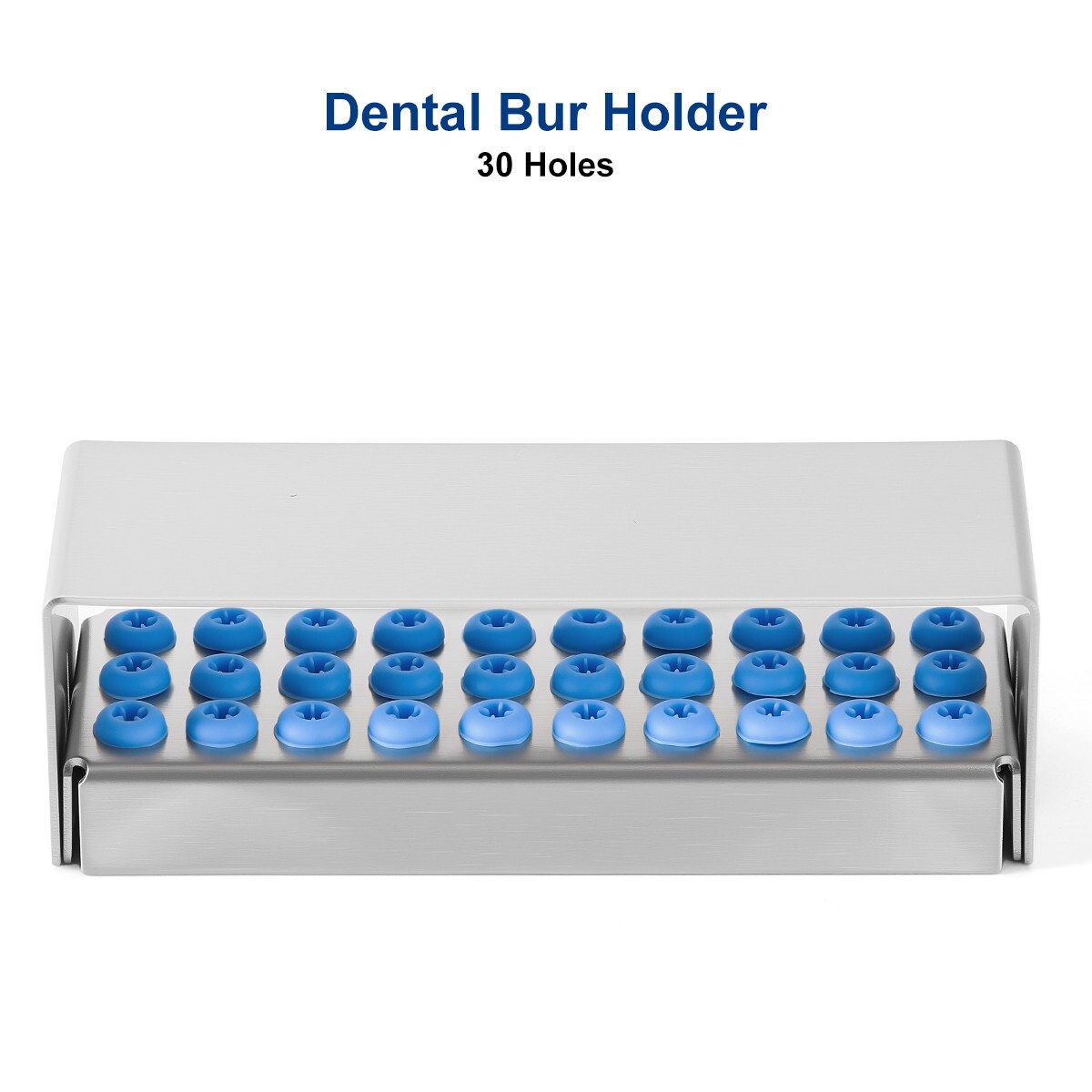 AZDENT Dental Diamond Polishing Burs FG 1.6mm/ 8/30 Holes Burs Holder Sterilizer