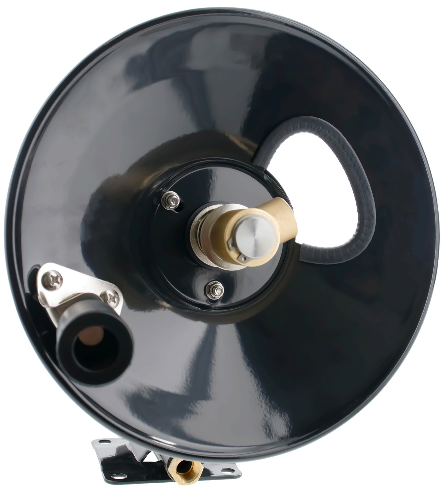 Steel Dragon Tools 4000 PSI 100′ Black Powder Coated Pressure Washer Hose Reel
