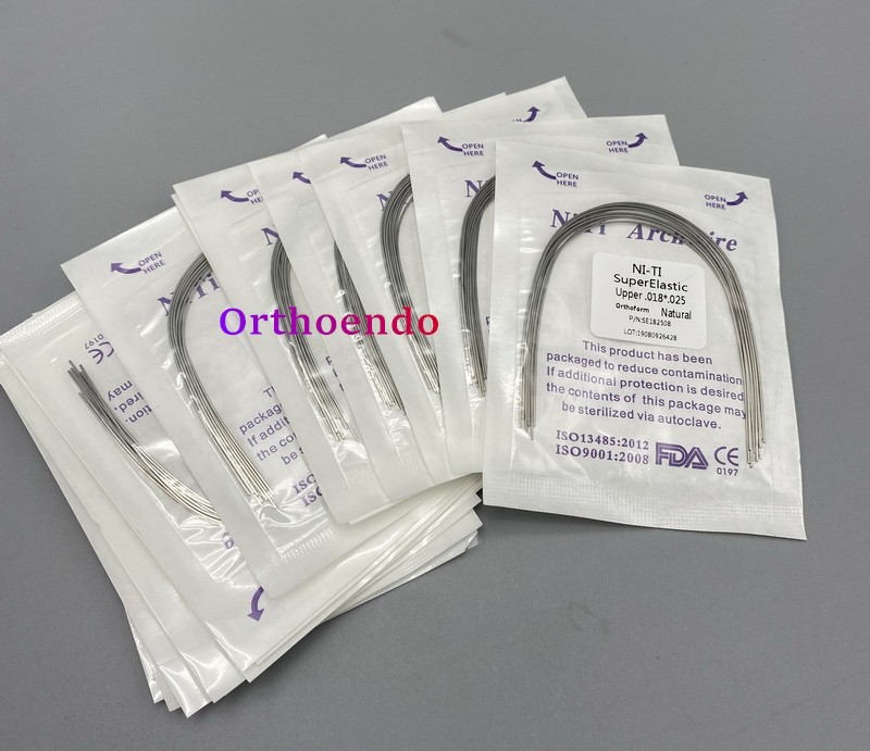 100Pcs Dental Ortho Super Elastic Niti Arch Wire Round Rectangular Wires Natural