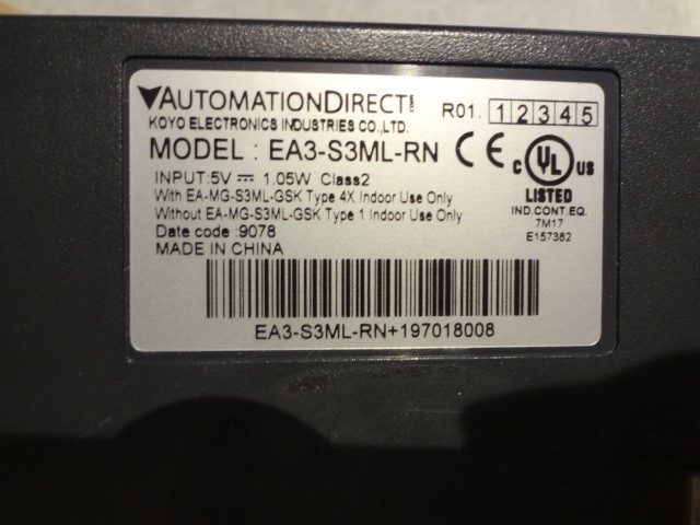 Automation Direct 3″ EA3-S3ML-RN C-more Micro EA3 series Monochrome HMI