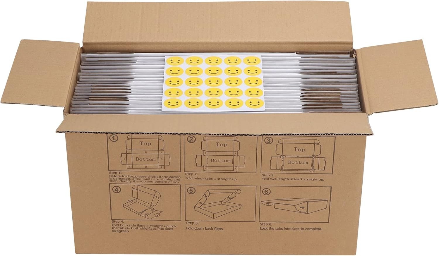 9x6x3 inches White Cardboard Shipping Boxes (25 Pack)