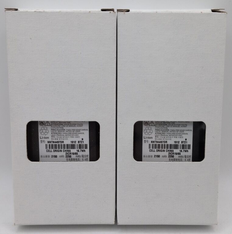 BOX OF 2 MOTOROLA NNTN4497DR LI-ION BATTERY | 2250MAH 7.4V-7.5V 14-17HR P/CHARGE