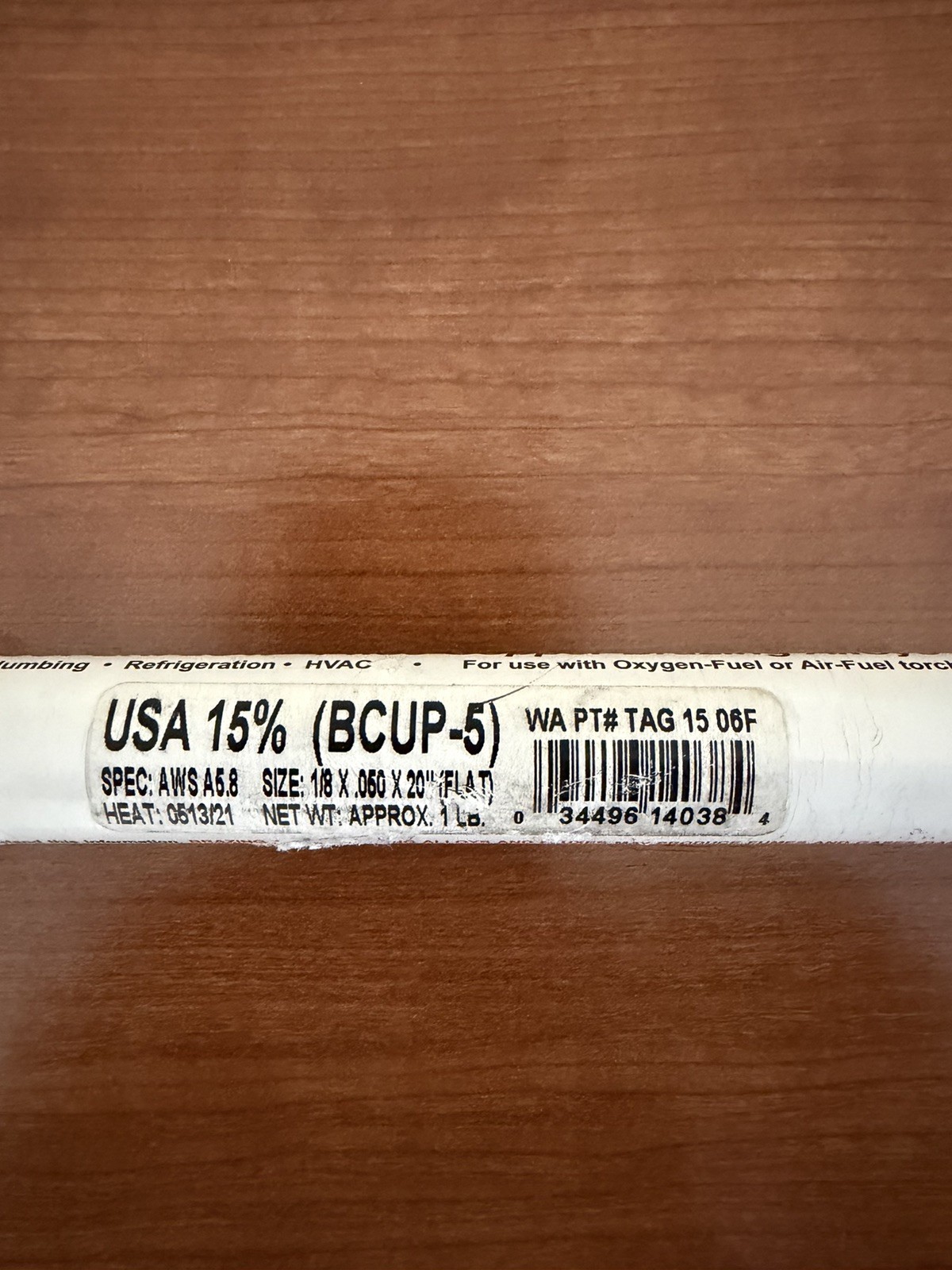 Washington Alloy 15% Silver Brazing Alloy Rods (26 Rods) 20 in long