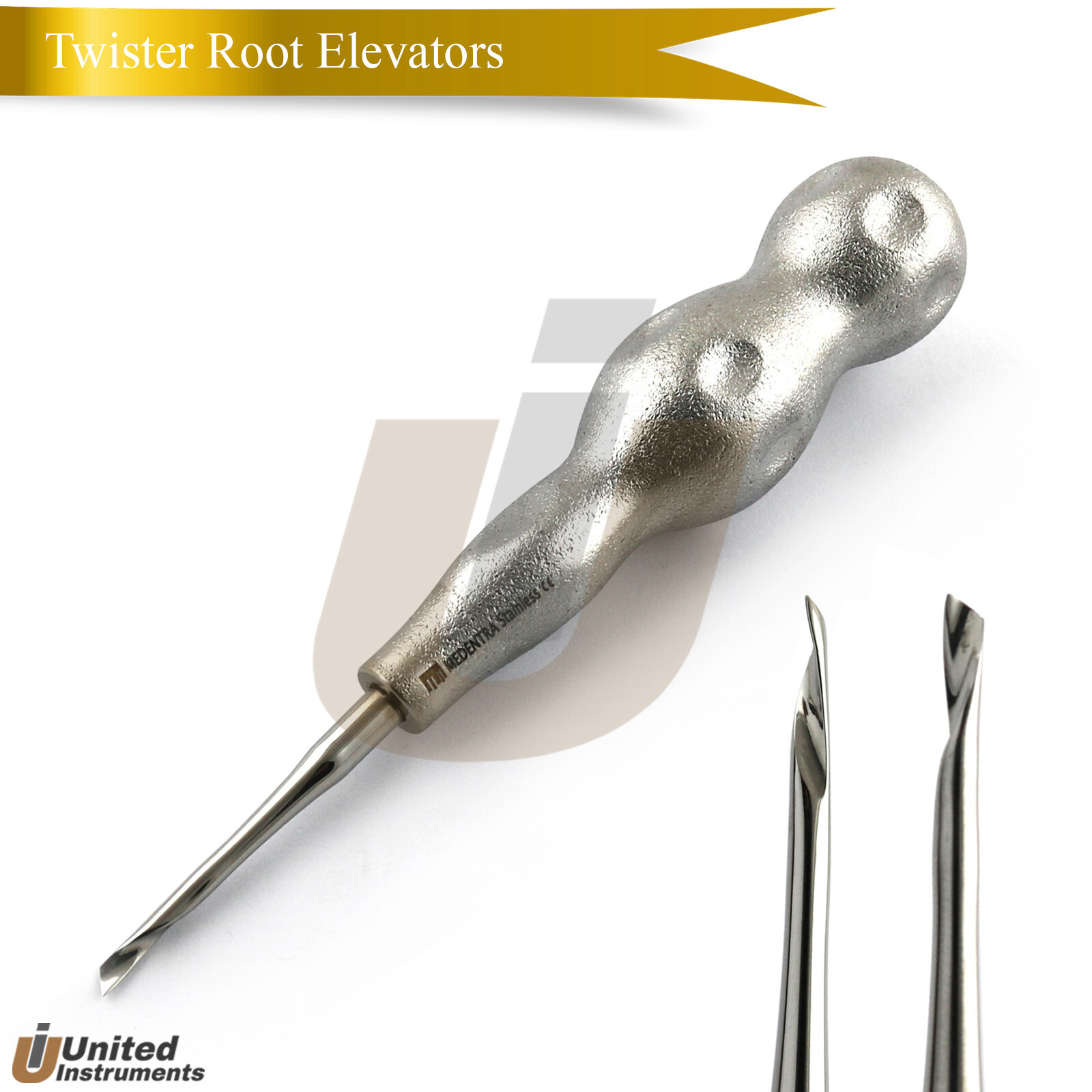 Dental Periotome Power Twist Left, Right, Straight Root Elevators Set Of 6