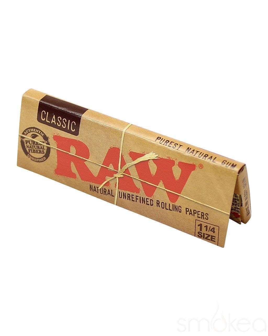 Raw Unrefined Classic 1.25 1 1/4 Size Cigarette 50 Count (Pack of 6), Yellow