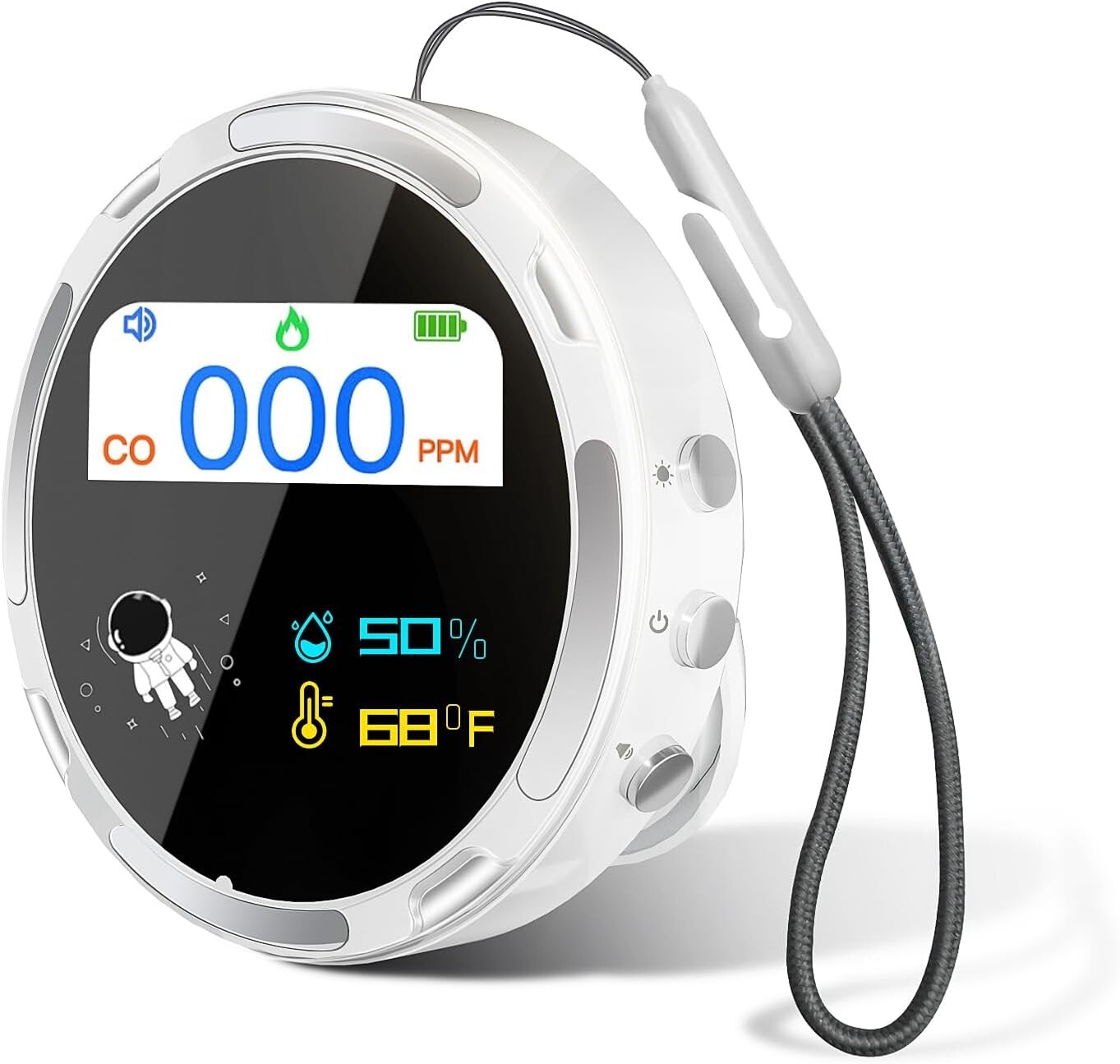 Carbon Monoxide Detector Indoor Air Quality Monitor HD10 Adjustable Brightness