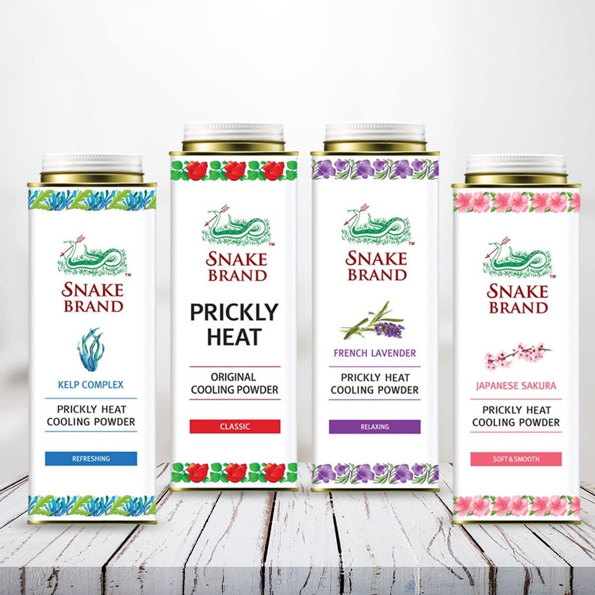 Snake Brand Prickly Heat Cooling Powder For Everyday Use – Anti-Chafing Heat