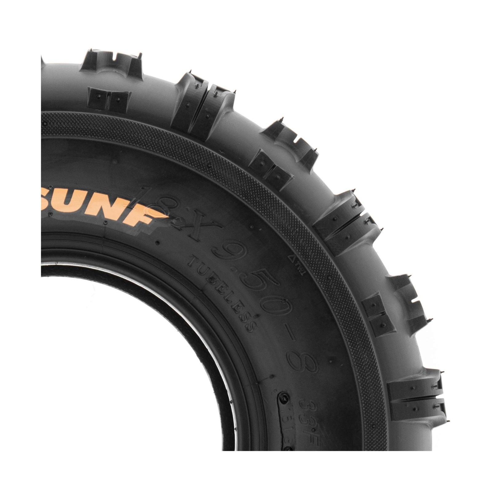 SunF A018 Lawn Tractor Tire 18×9.5-8, 6-PR |»H»-Knob Tread