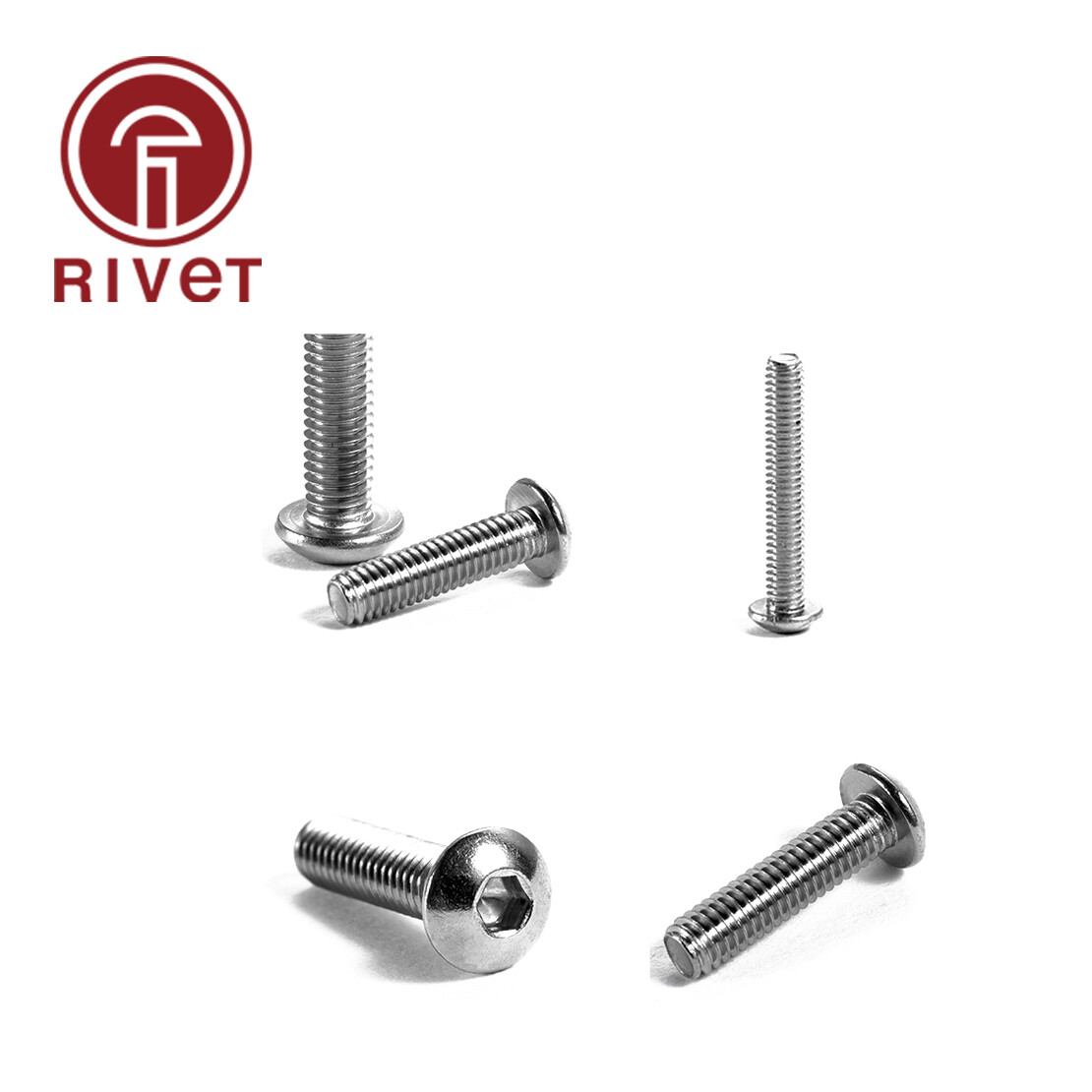 ISO 7380 Hexagon Socket Button Head Screws 304 Stainless M3 M4 M5 M6 M8 M10 M12
